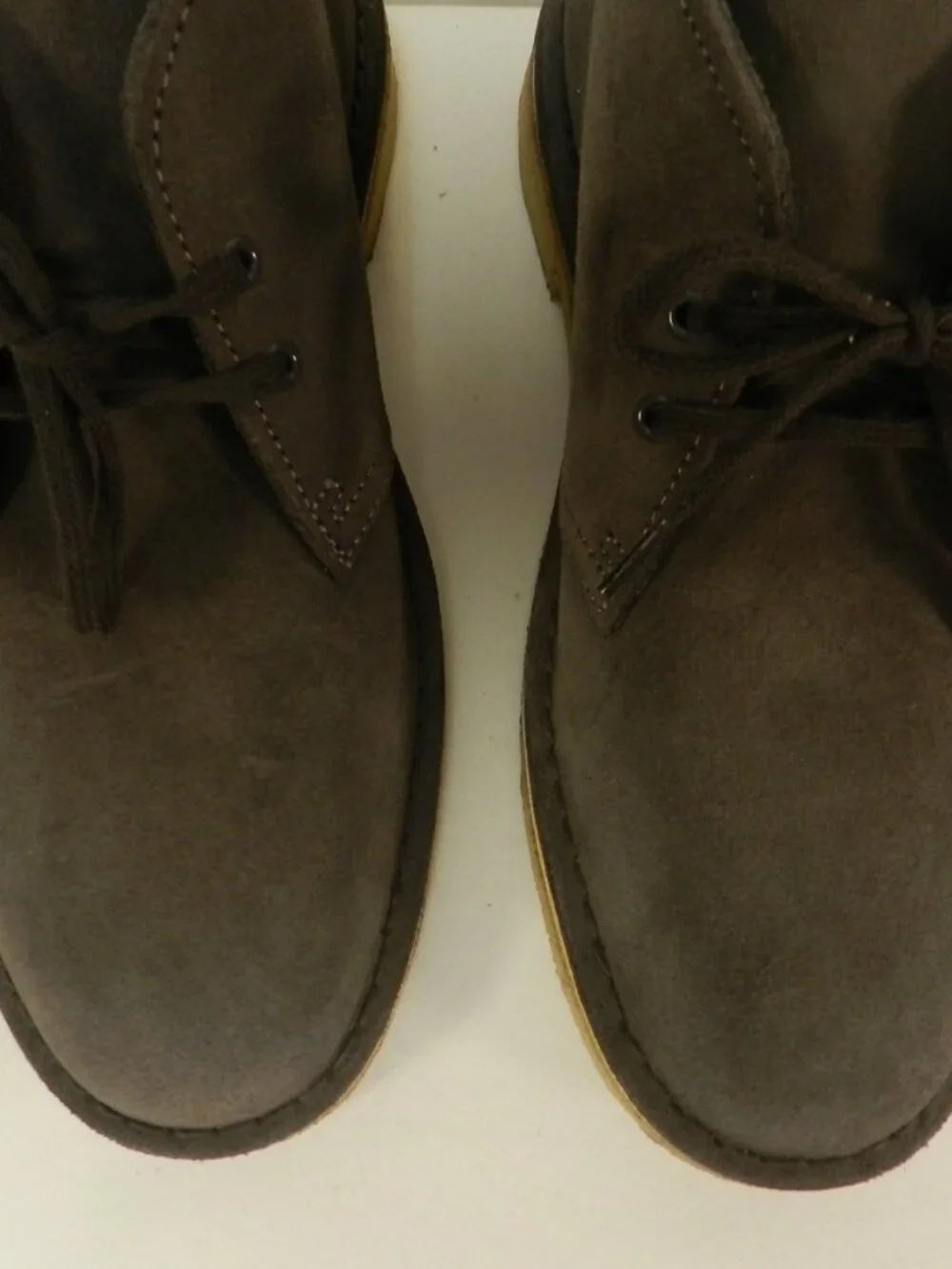 Clarks Suede Desert ankle boots Men lace up slate gray comfort classic Size Sz 7